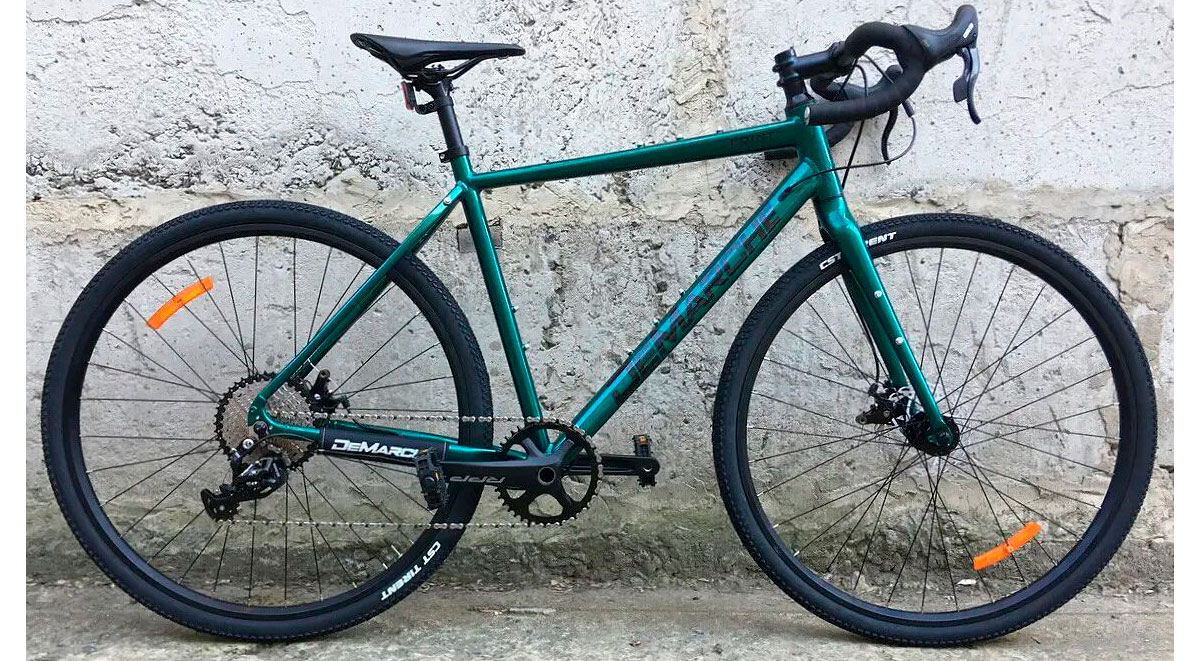 Велосипед DeMARCHE Gravel Point 1х11 28" размер S 2022 Зеленый глянец Велосипед DeMARCHE Gravel Point 1х11 28" размер S 2022 Зеленый глянец